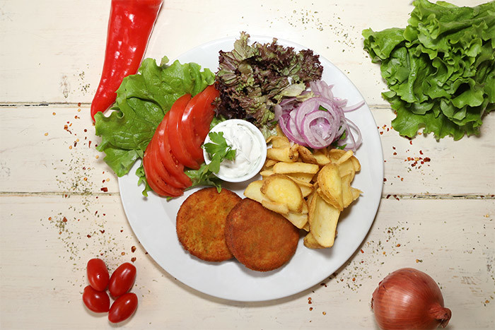 Μερίδα Μπιφτέκι Λαχανικών